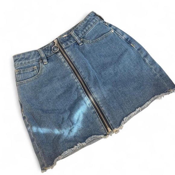 PacSun Dresses & Skirts - PacSun Blue Denim Mini Skirt with Zipper